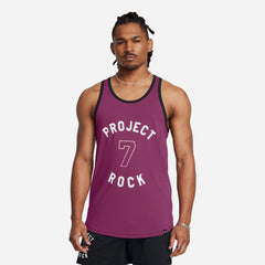 Men's Under Armour Mesh Badge Of Honor Tank - Purple