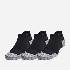 Under Armour Armourdry Cushion 3 Pack No Show Socks - Black