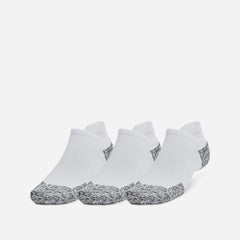 Under Armour Armourdry Cushion 3 Pack No Show Socks - White