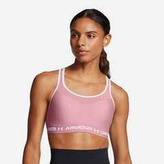 Women's Under Armour Crossback High Strappy High-Support Bra - Pink