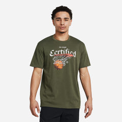 Men's Under Armour Hoops Certified T-Shirt - Army Green