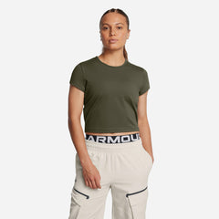 Women's Under Armour Baby Tee - Army Green