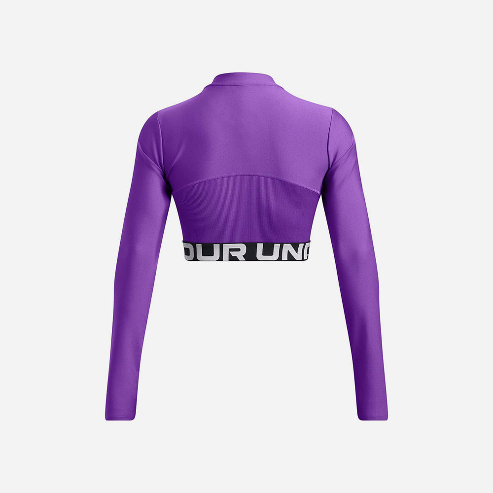 Áo Thun Tay Dài Nữ Under Armour Heatgear Rib 1/4 Zip - Supersports Vietnam