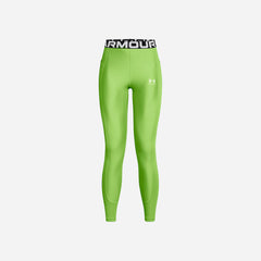 Women's Under Armour Heatgear Rib Fulltights - Green