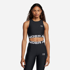 Women's Under Armour Heatgear Rib Tank - Black