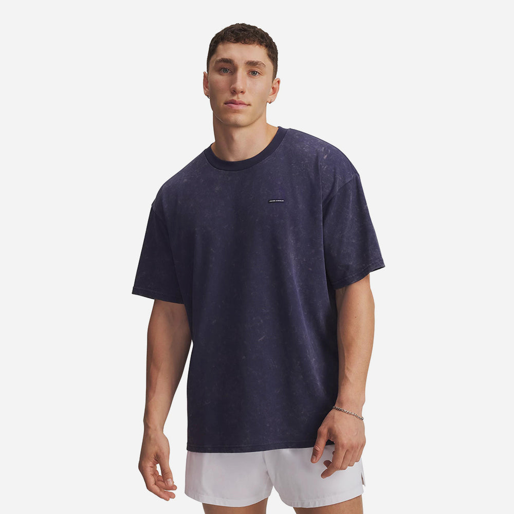 Áo Thun Tay Ngắn Nam Under Armour Heavyweight Logo Wash Oversized - Supersports Vietnam