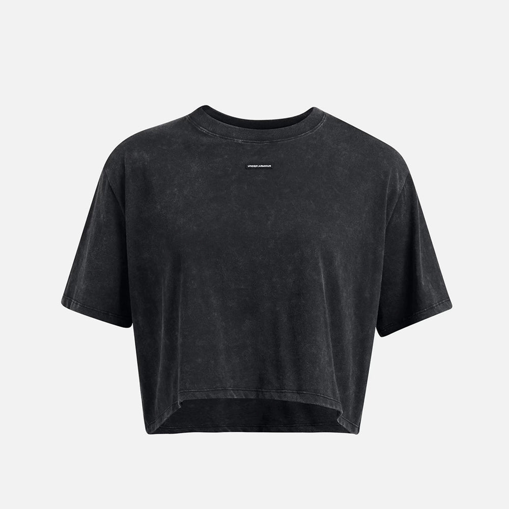 Áo Thun Nữ Under Armour Wash Logo Boxy Crop - Supersports Vietnam