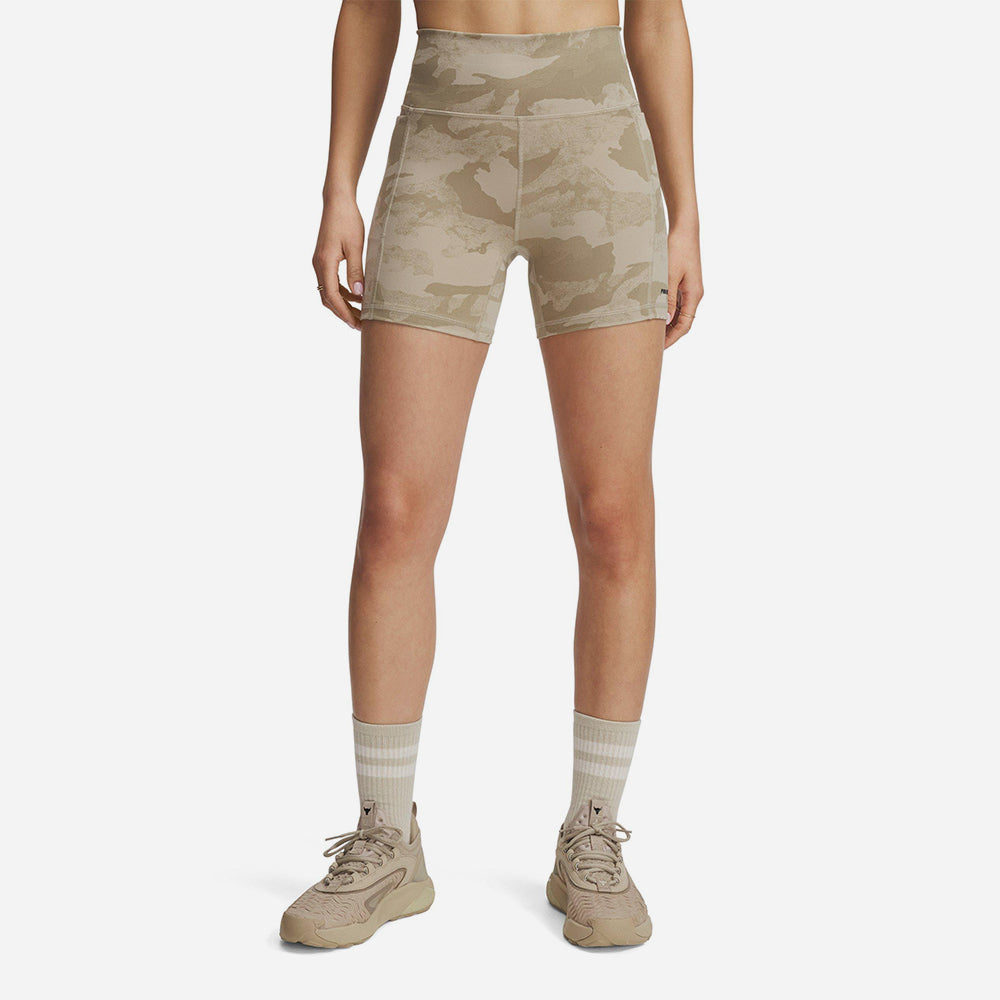 Quần Ngắn Nữ Under Armour Project Rock Middy - Supersports Vietnam