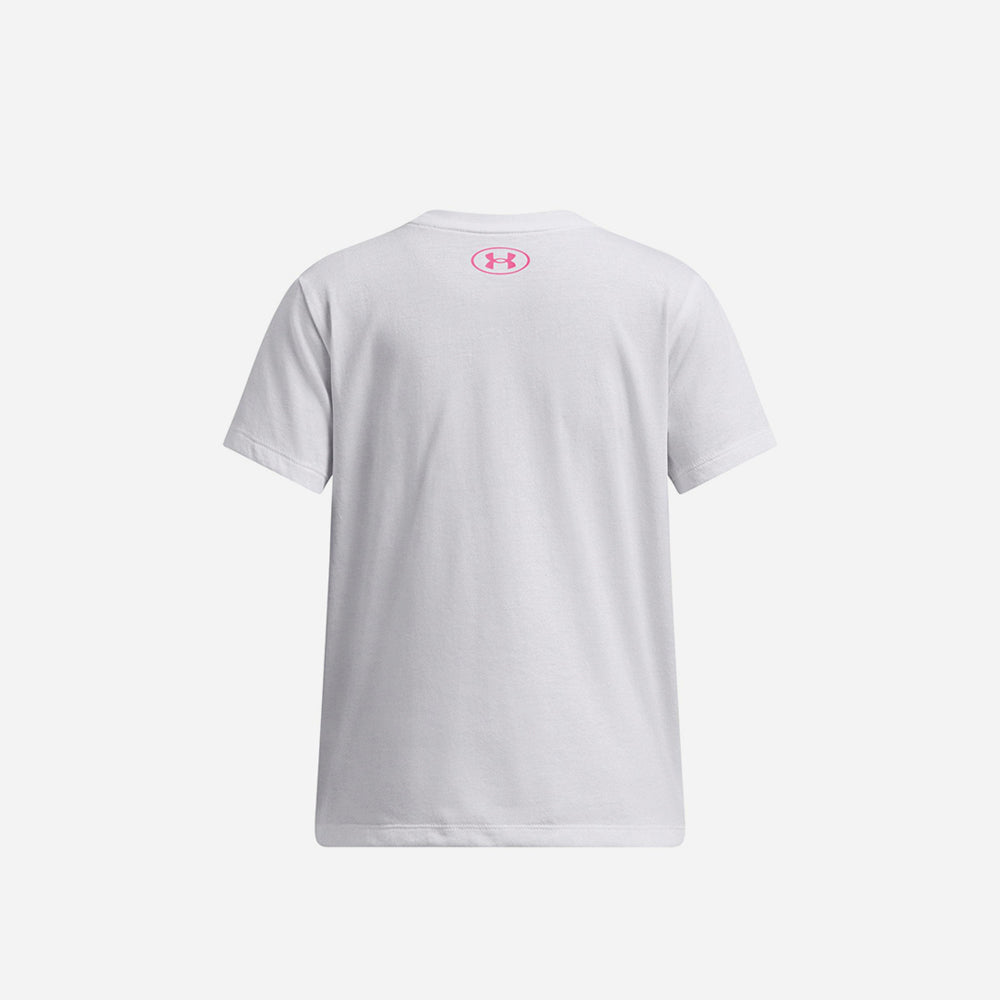 Áo Thun Tay Ngắn Bé Gái Under Armour Big Logo Short Sleeve - Supersports Vietnam