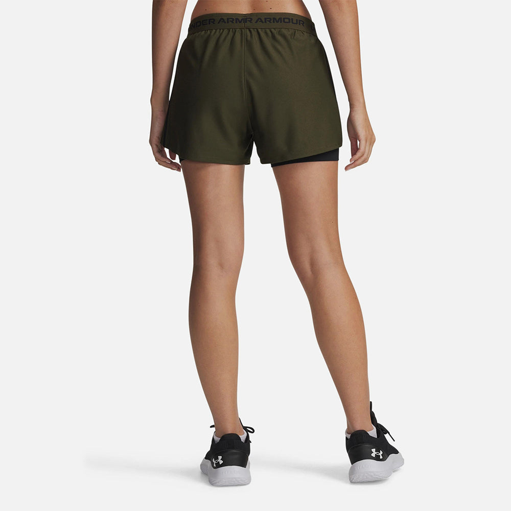 Quần Ngắn Thể Thao Nữ Under Armour Tech Play Up 2In1 - Supersports Vietnam