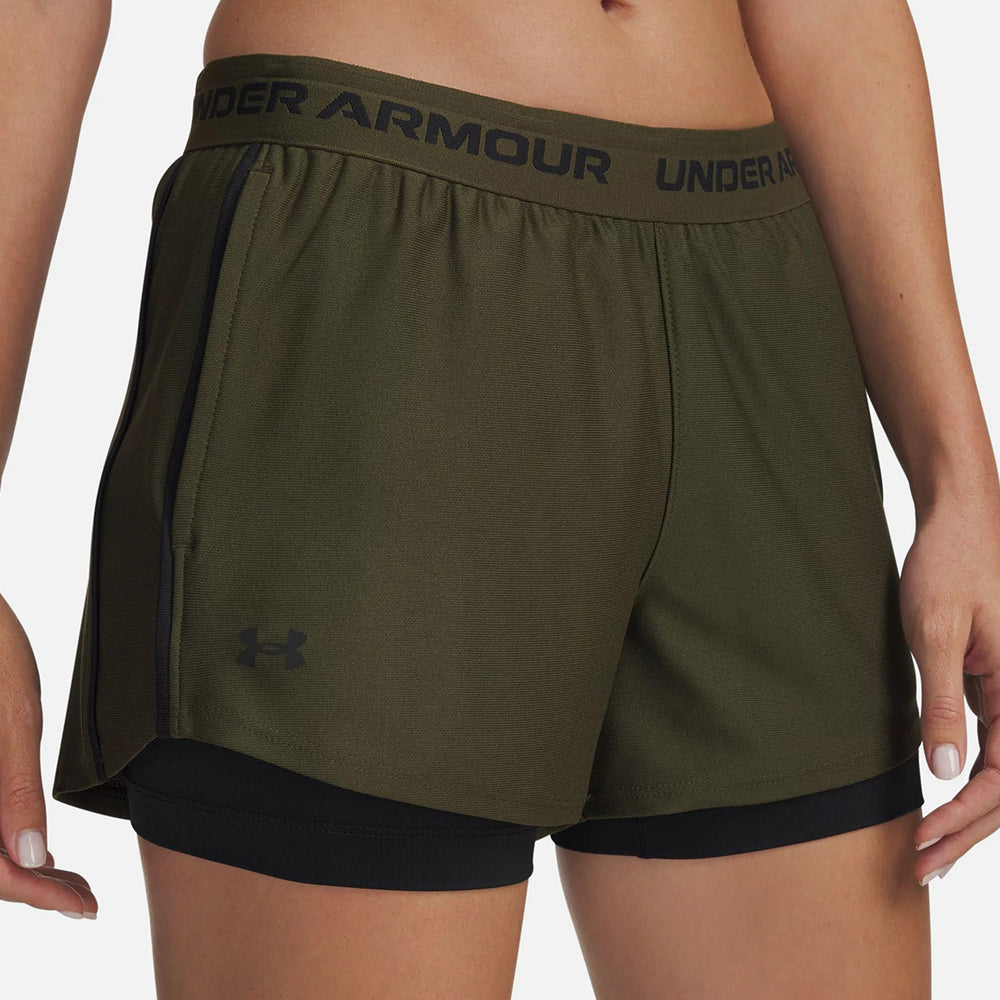 Quần Ngắn Thể Thao Nữ Under Armour Tech Play Up 2In1 - Supersports Vietnam