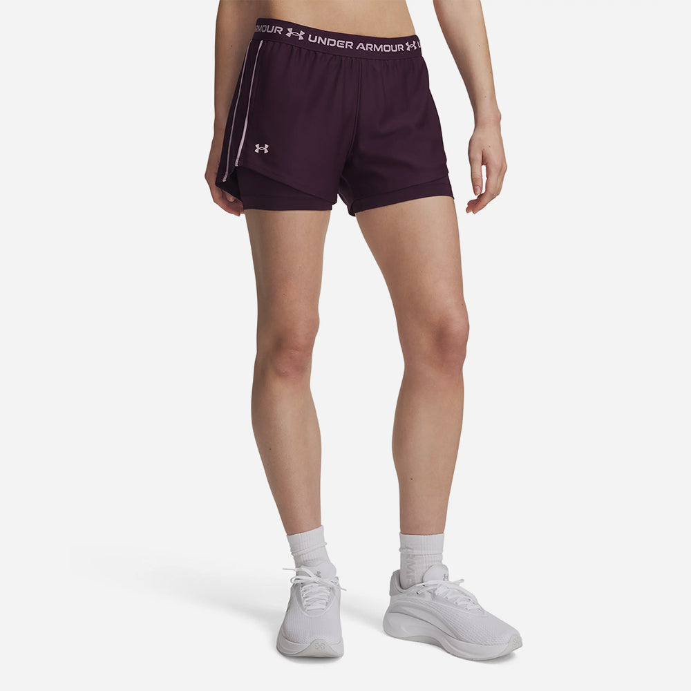 Quần Ngắn Thể Thao Nữ Under Armour Tech Play Up 2In1 - Supersports Vietnam