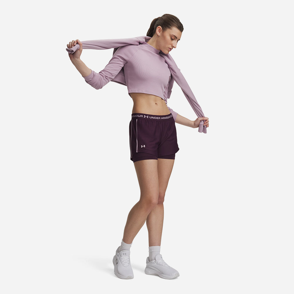 Quần Ngắn Thể Thao Nữ Under Armour Tech Play Up 2In1 - Supersports Vietnam