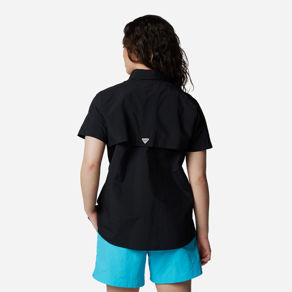Áo Sơ Mi Ngắn Tay Chống Nắng Nữ Columbia Womens Bahama™ - Đen - Supersports Vietnam