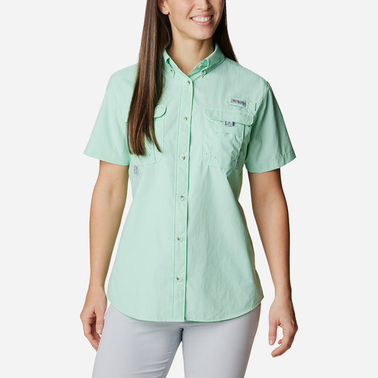 Women's Columbia Womens Bahama™ Short Sleeve Shirt - Mint