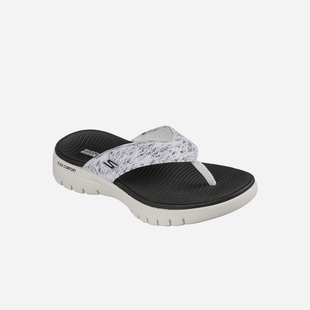 Dép Xỏ Ngón Nữ Skechers On-The-Go Flex - Xám - Supersports Vietnam
