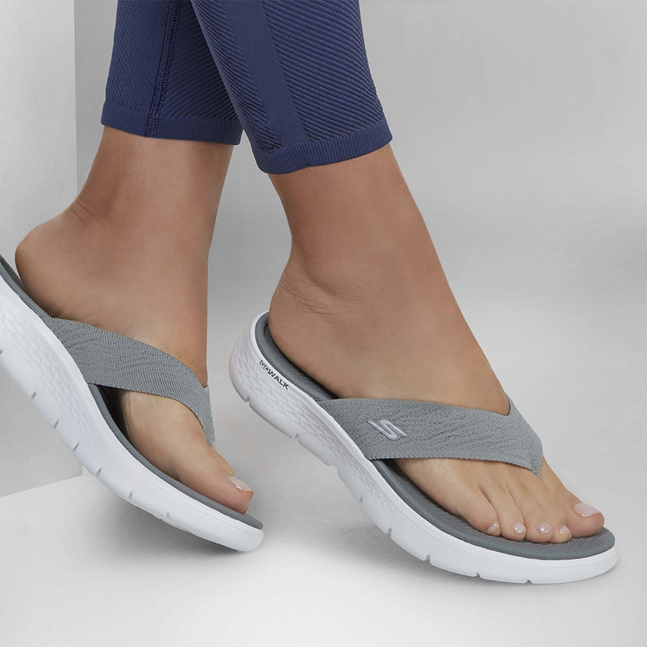 Skechers flex flip flops hot sale