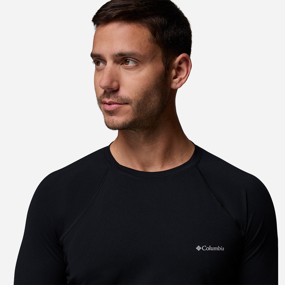 Áo Thun Giữ Nhiệt Nam Columbia Midweight Stretch Long Sleeve Baselayer - Đen - Supersports Vietnam