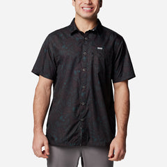 Men's Columbia Super Slack Tide™ Camp Short Sleeve Shirt - Black