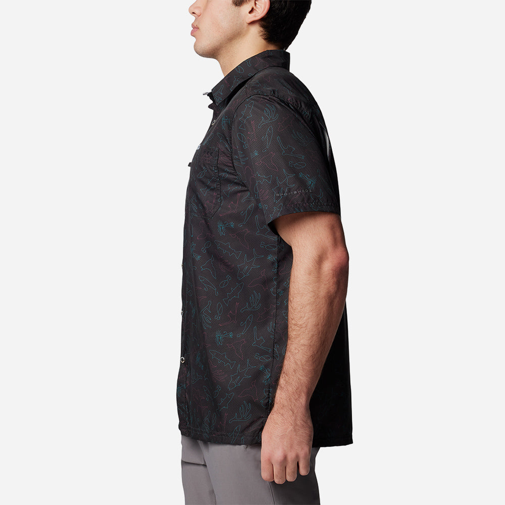 Áo Sơ Mi Tay Ngắn Nam Columbia Super Slack Tide™ Camp - Đen - Supersports Vietnam