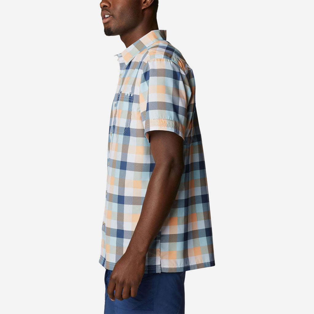 Áo Sơ Mi Ngắn Tay Chống Nắng Nam Columbia Super Slack Tide™ Camp - Trắng - Supersports Vietnam