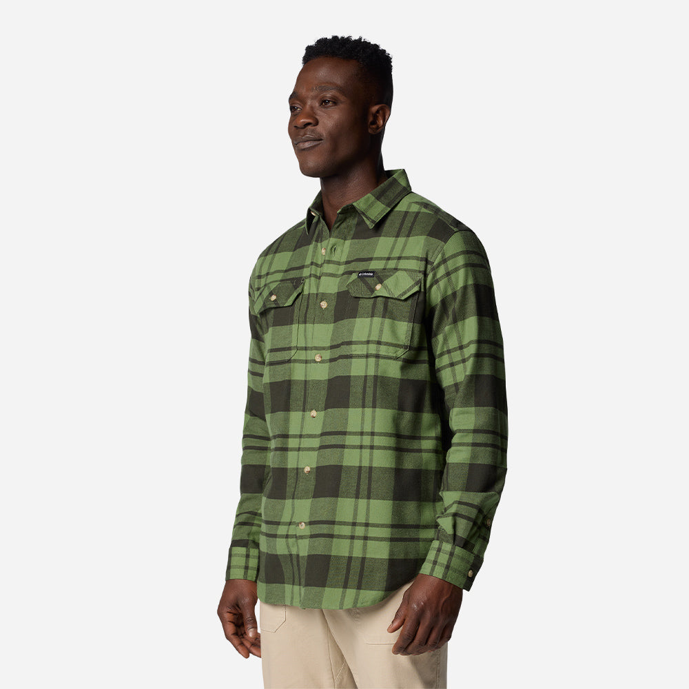 Áo Sơ Mi Tay Dài Nam Columbia Flare Gun™ Stretch Flannel - Xanh Lá - Supersports Vietnam