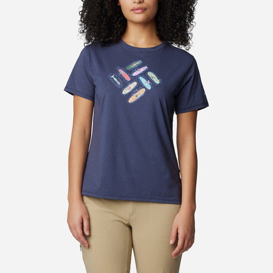 Women's Columbia Sun Trek™ Graphic T-Shirt - Purple