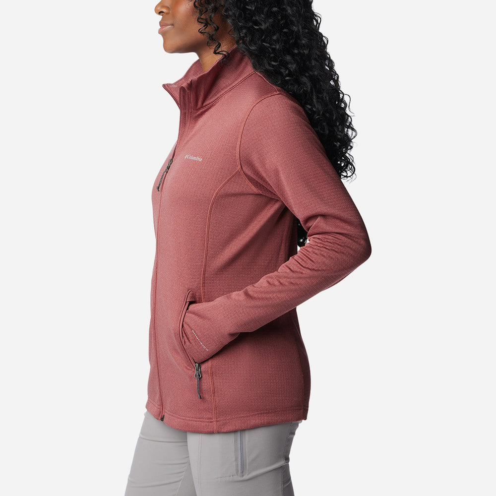 Áo Khoác Nữ Columbia W Park View™ Grid Fleece Full Zip - Hồng - Supersports Vietnam