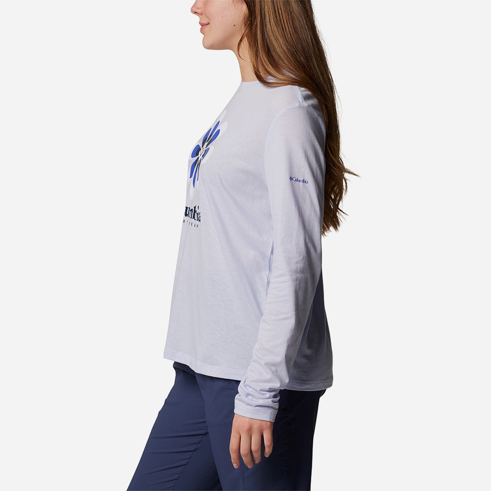 Áo Thun Tay Dài Nữ Columbia Columbia Trek™ Relaxed - Tím - Supersports Vietnam