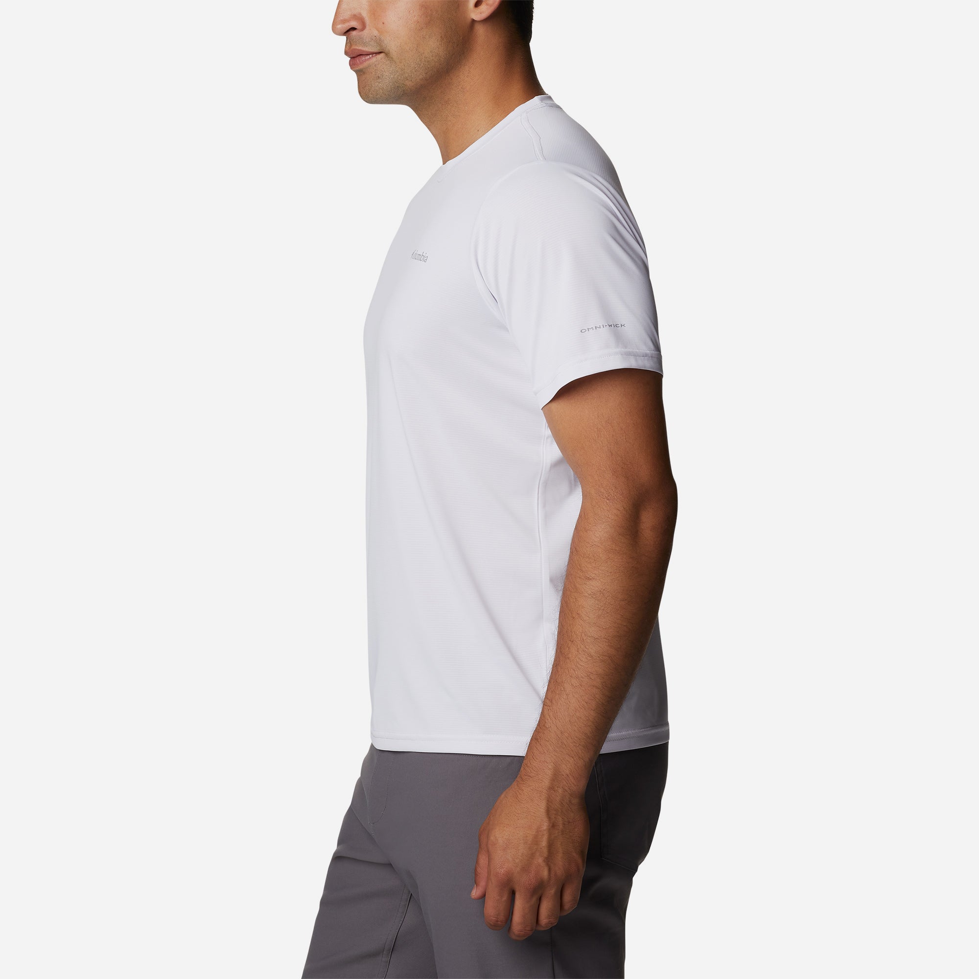 Áo Thun Ngắn Tay Nhanh Khô Nam Columbia Hike™ Crew - Trắng - Supersports Vietnam