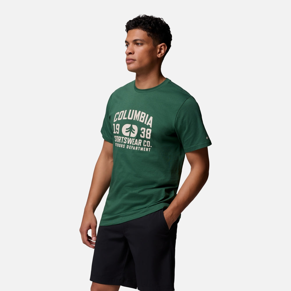 Áo Thun Nam Columbia Csc™ Seasonal Logo - Xanh Lá - Supersports Vietnam