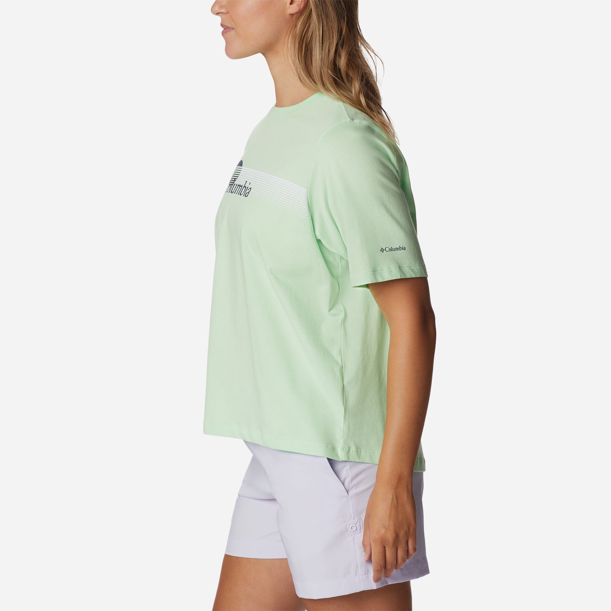 Áo Thun Ngắn Tay Nữ Columbia North Cascades™ Relaxed - Xanh Mint - Supersports Vietnam