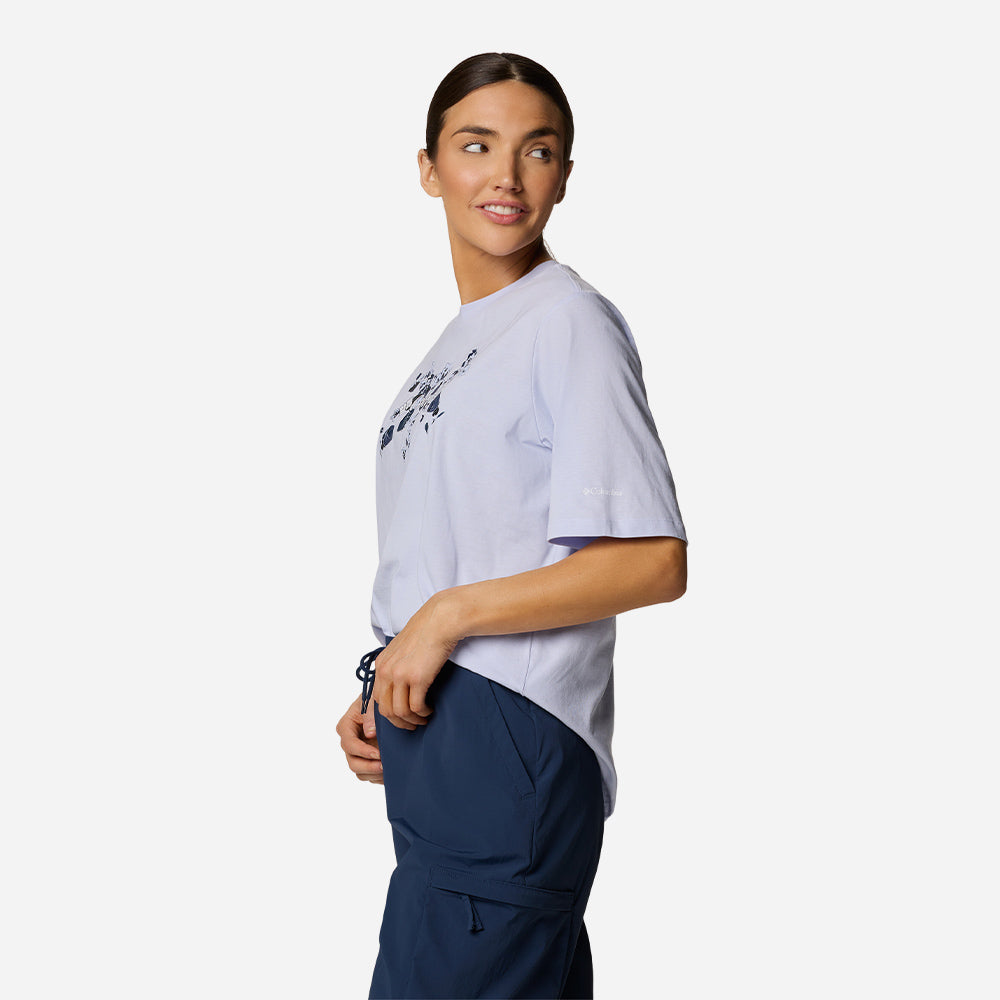 Áo Thun Nữ Columbia North Cascades™ Relaxed - Tím - Supersports Vietnam