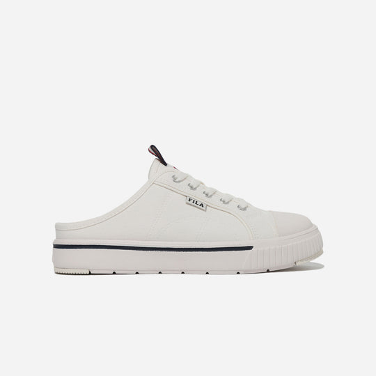 Unisex Fila Court Lite Mule Sneakers - White