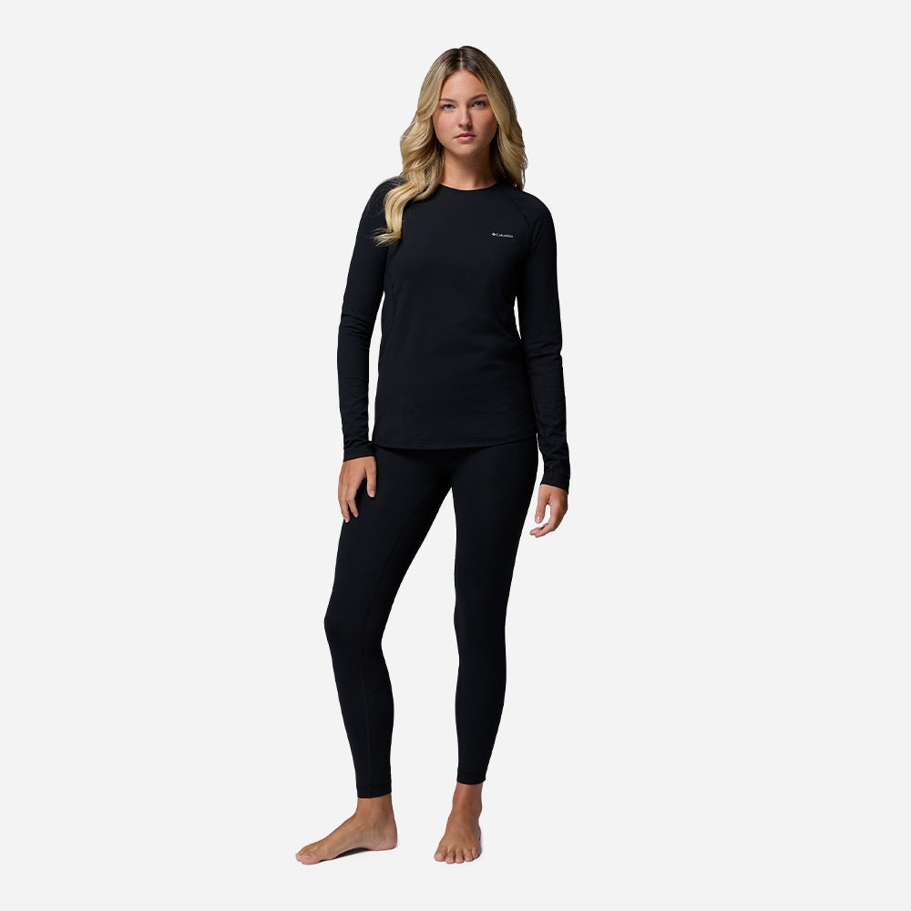 Áo Thun Nữ Columbia Omni-Heat Infinity™ Knit Long Sleeve Baselayer Crew - Đen - Supersports Vietnam