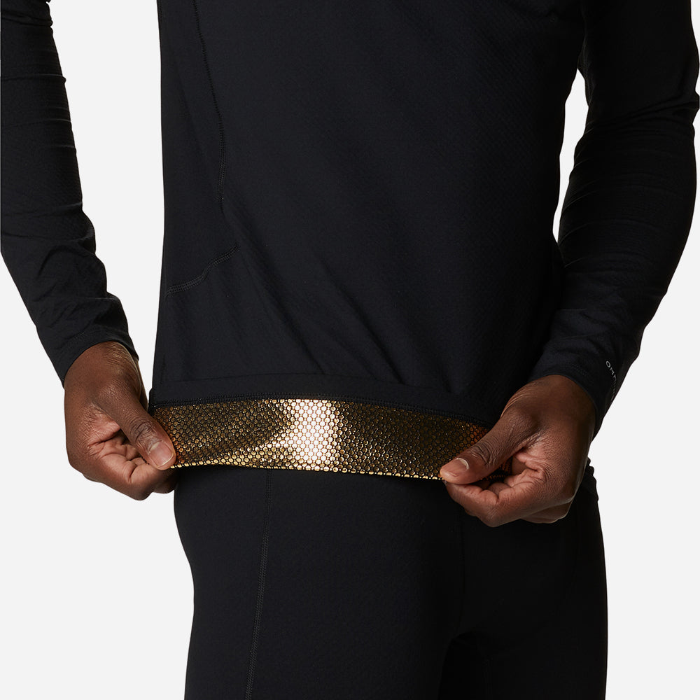 Áo Thun Ôm Nam Columbia Omni-Heat Infinity Knit Long Sleeve Crew - Đen - Supersports Vietnam