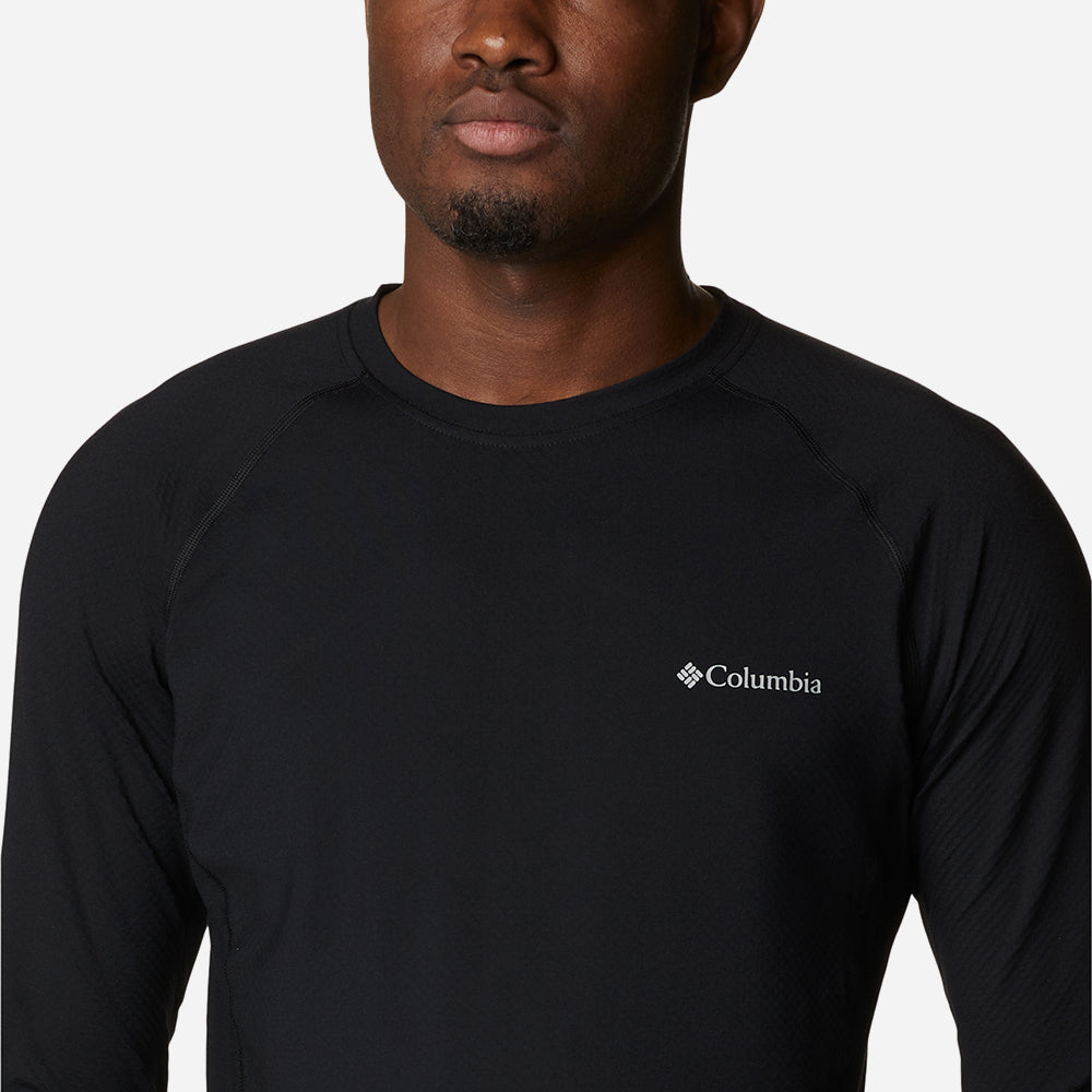 Áo Thun Ôm Nam Columbia Omni-Heat Infinity Knit Long Sleeve Crew - Đen - Supersports Vietnam
