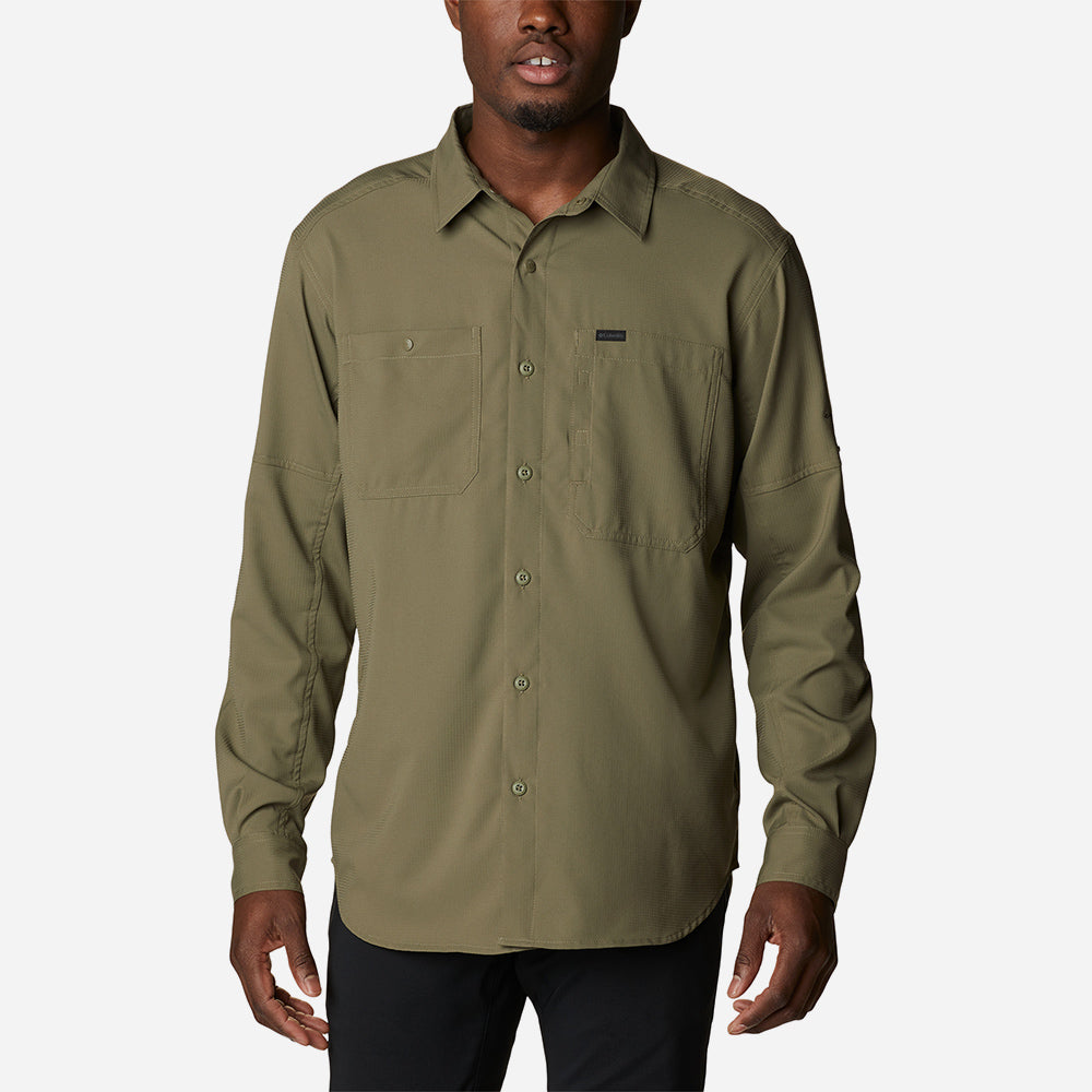 Áo Sơ Mi Tay Dài Nam Columbia Silver Ridge™ Utility Lite - Xanh Quân Đội - Supersports Vietnam