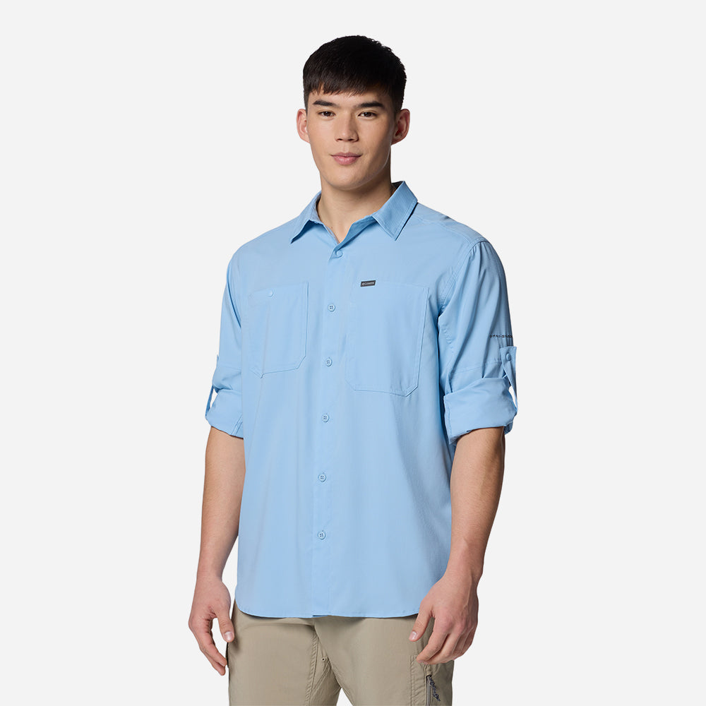 Áo Sơ Mi Dài Tay Nam Columbia Silver Ridge™ Utility Lite - Xanh Dương - Supersports Vietnam
