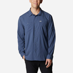 Men's Columbia Silver Ridge™ Utility Lite Long Sleeve Shirt - Blue