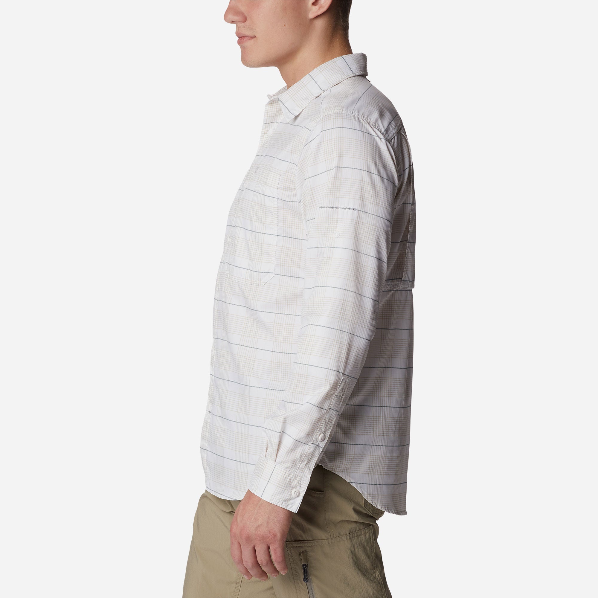 Áo Sơ Mi Dài Tay Nam Columbia Silver Ridge™ Utility Lite Plaid - Trắng - Supersports Vietnam