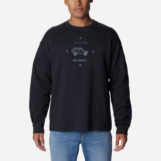 Men's Columbia Duxbery™ Relaxed Long Sleeve T-Shirt - Black