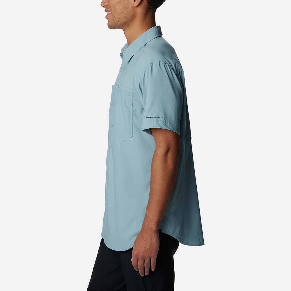 Áo Sơ Mi Tay Ngắn Nam Columbia Silver Ridge™ Utility Lite - Xanh Dương - Supersports Vietnam