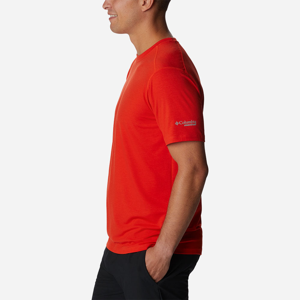Áo Thun Ngắn Tay Nam Columbia Endless Trail™ Running Tech - Đỏ - Supersports Vietnam