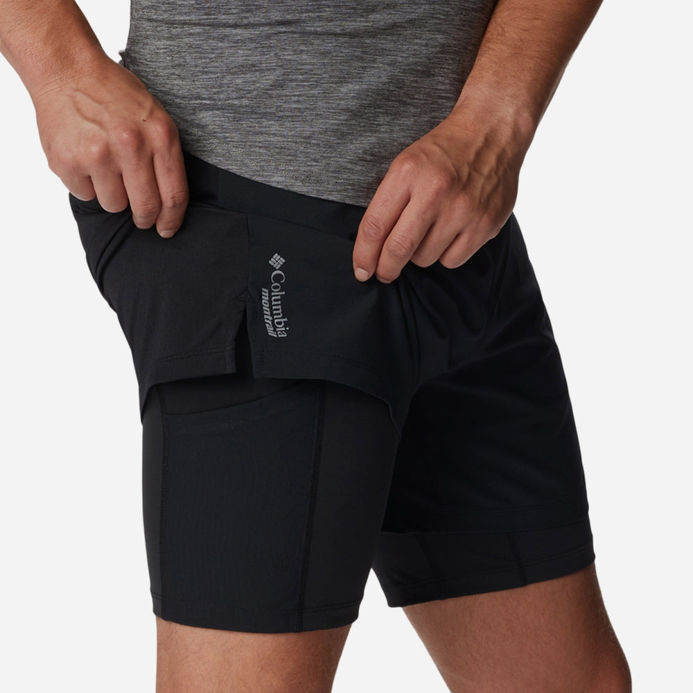 Quần Ngắn Thể Thao Nam Columbia Endless Trail™ 2In1 - Đen - Supersports Vietnam