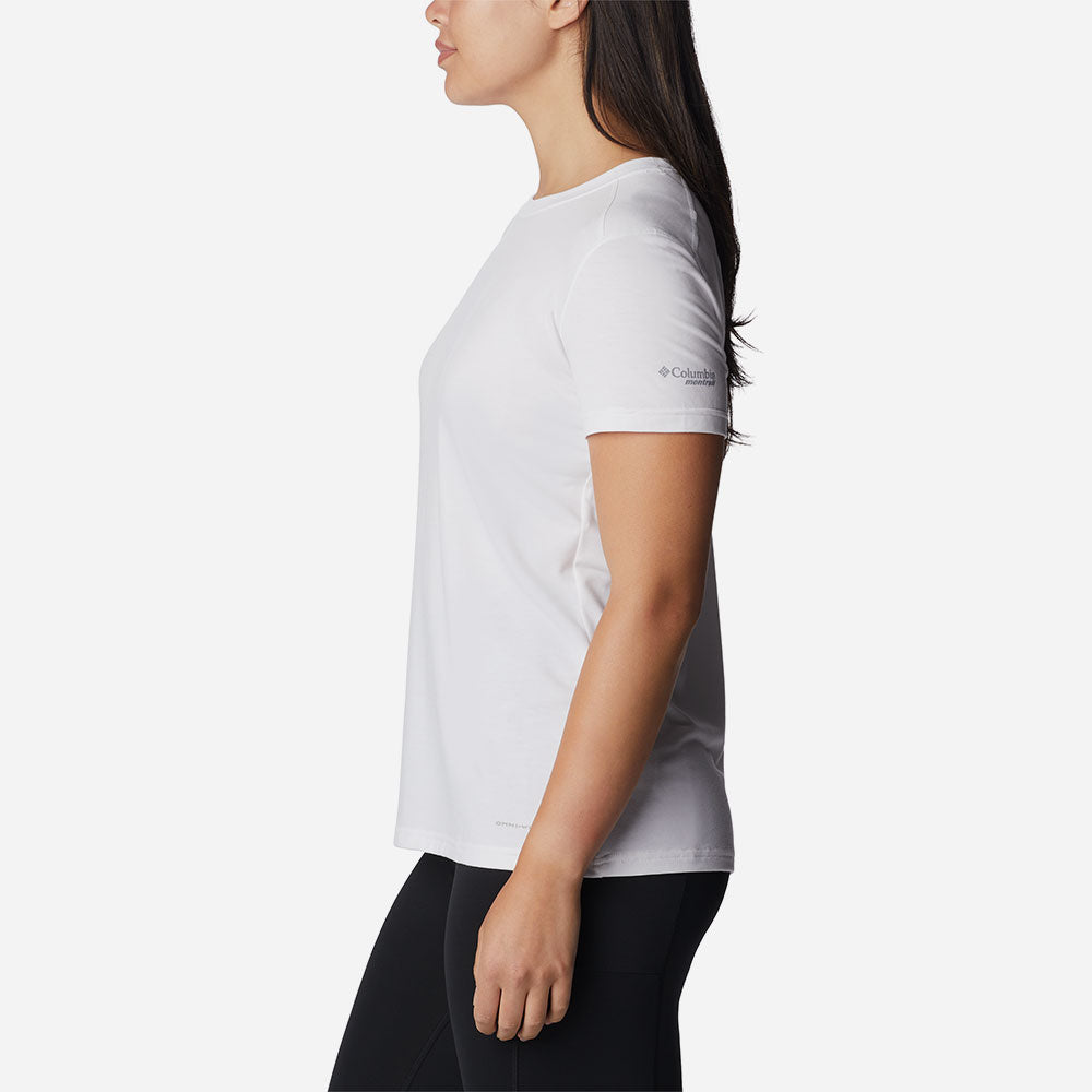 Áo Thun Ngắn Tay Nữ Columbia Endless Trail™ Running Tech - Trắng - Supersports Vietnam