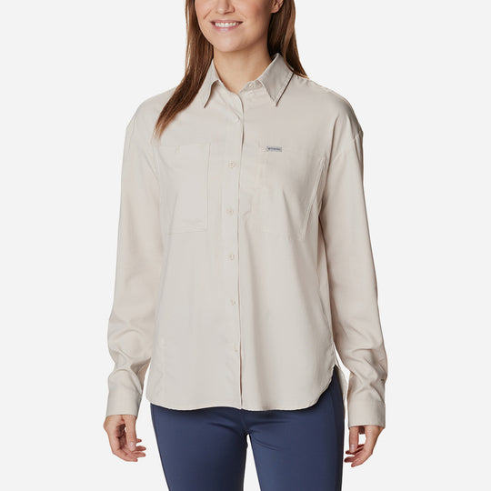 Women's Columbia Silver Ridge Utility™ Long Sleeve Shirt - Beige