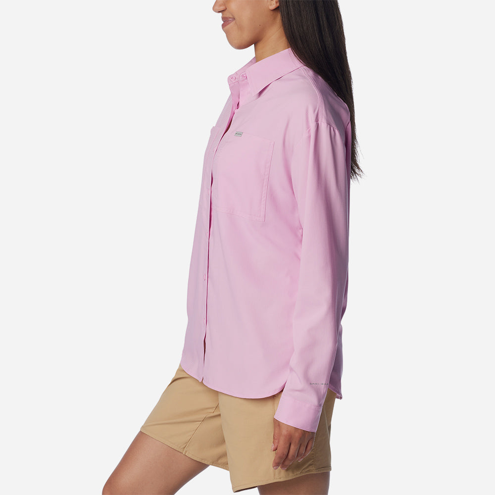 Áo Sơ Mi Tay Dài Nữ Columbia Silver Ridge Utility™ Longsleeve - Hồng - Supersports Vietnam