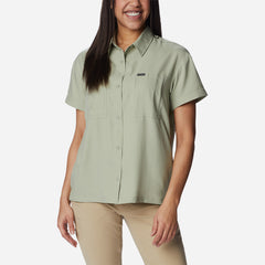 Áo Sơ Mi Tay Ngắn Nữ Columbia Silver Ridge Utility™ Short Sleeve - Xanh Lá