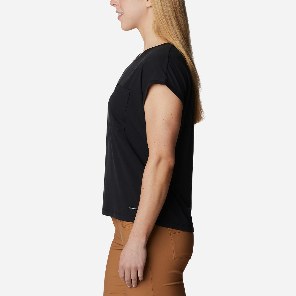 Áo Thun Ngắn Tay Nữ Columbia Boundless Trek™ - Đen - Supersports Vietnam